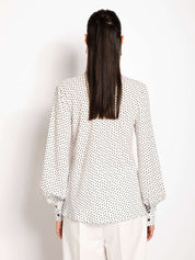 Blusa in georgette con sciarpa - Compagnia Italiana