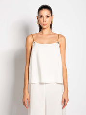 Top con catene in tencel - Compagnia Italiana