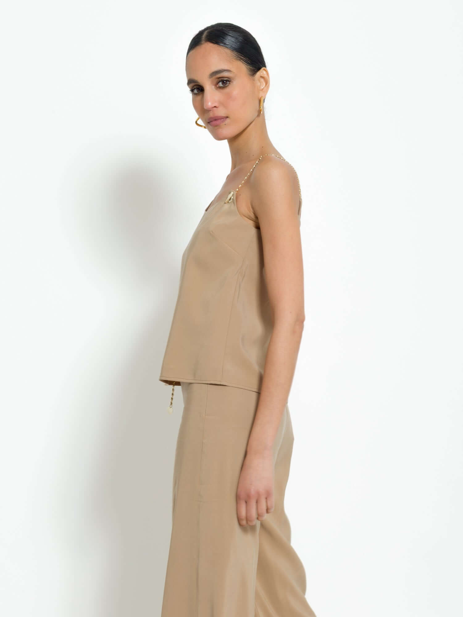 Top con catene in tencel - Compagnia Italiana
