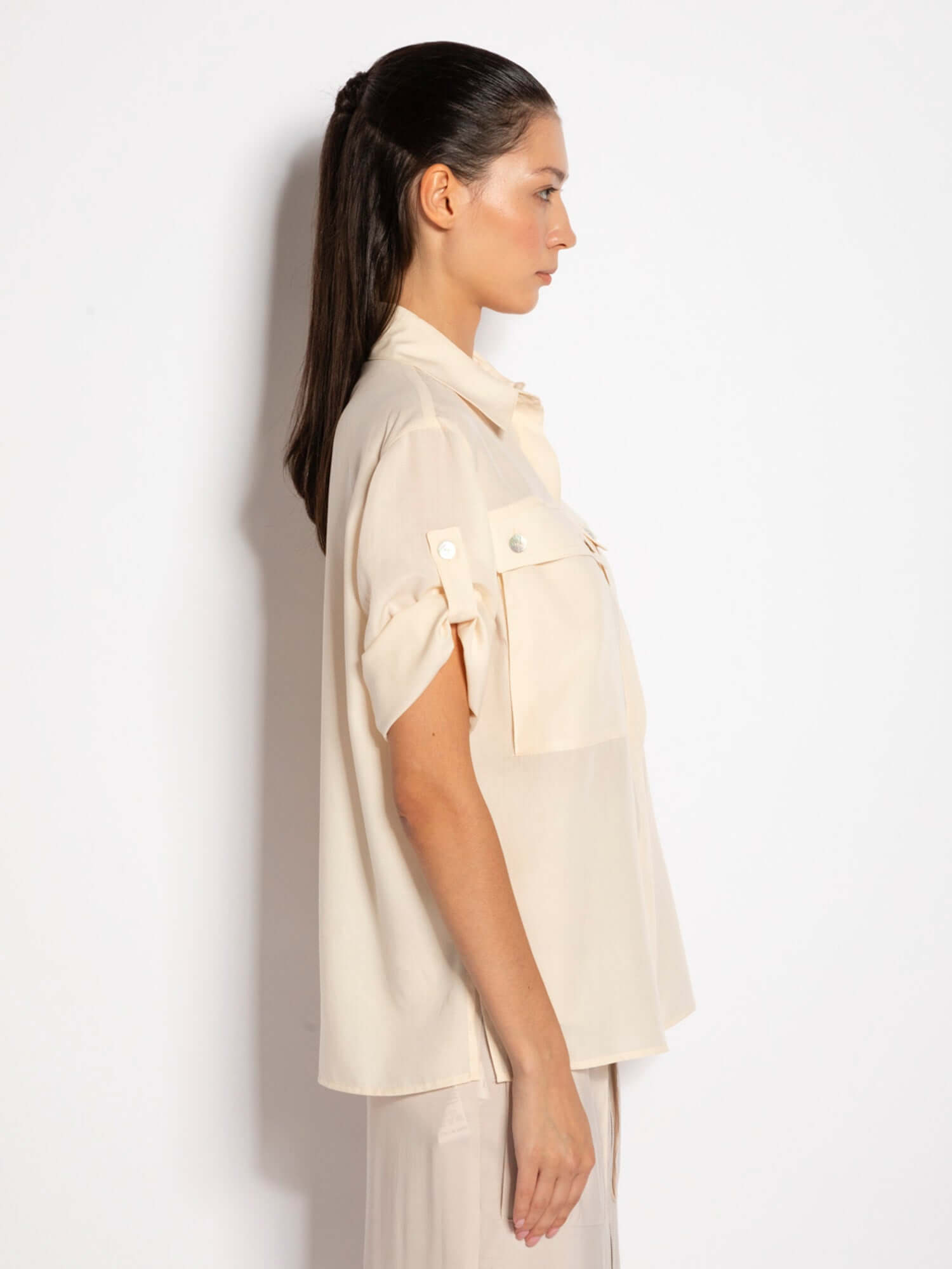 Camicia con tasche in lino - Compagnia Italiana