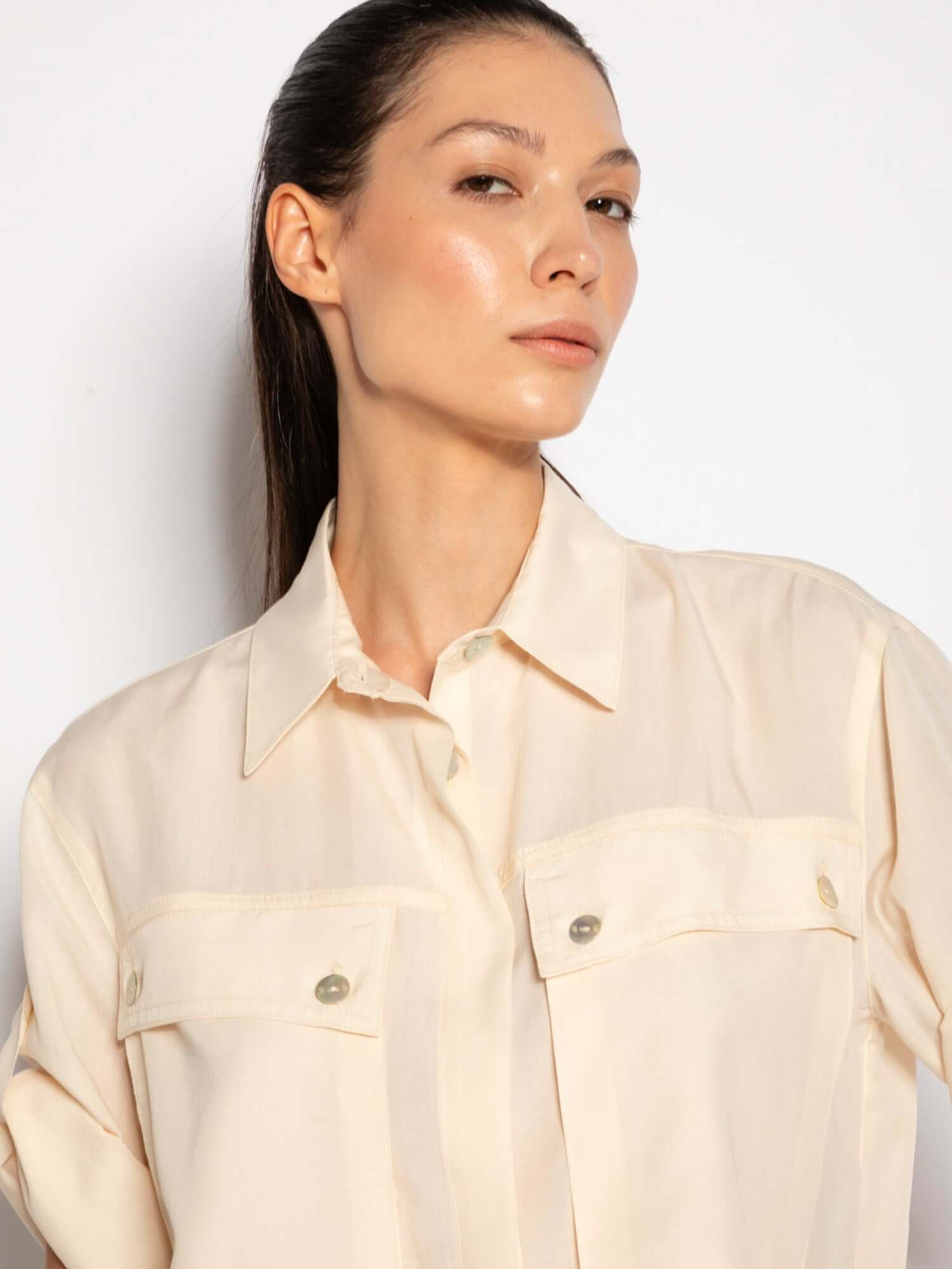 Camicia con tasche in lino - Compagnia Italiana