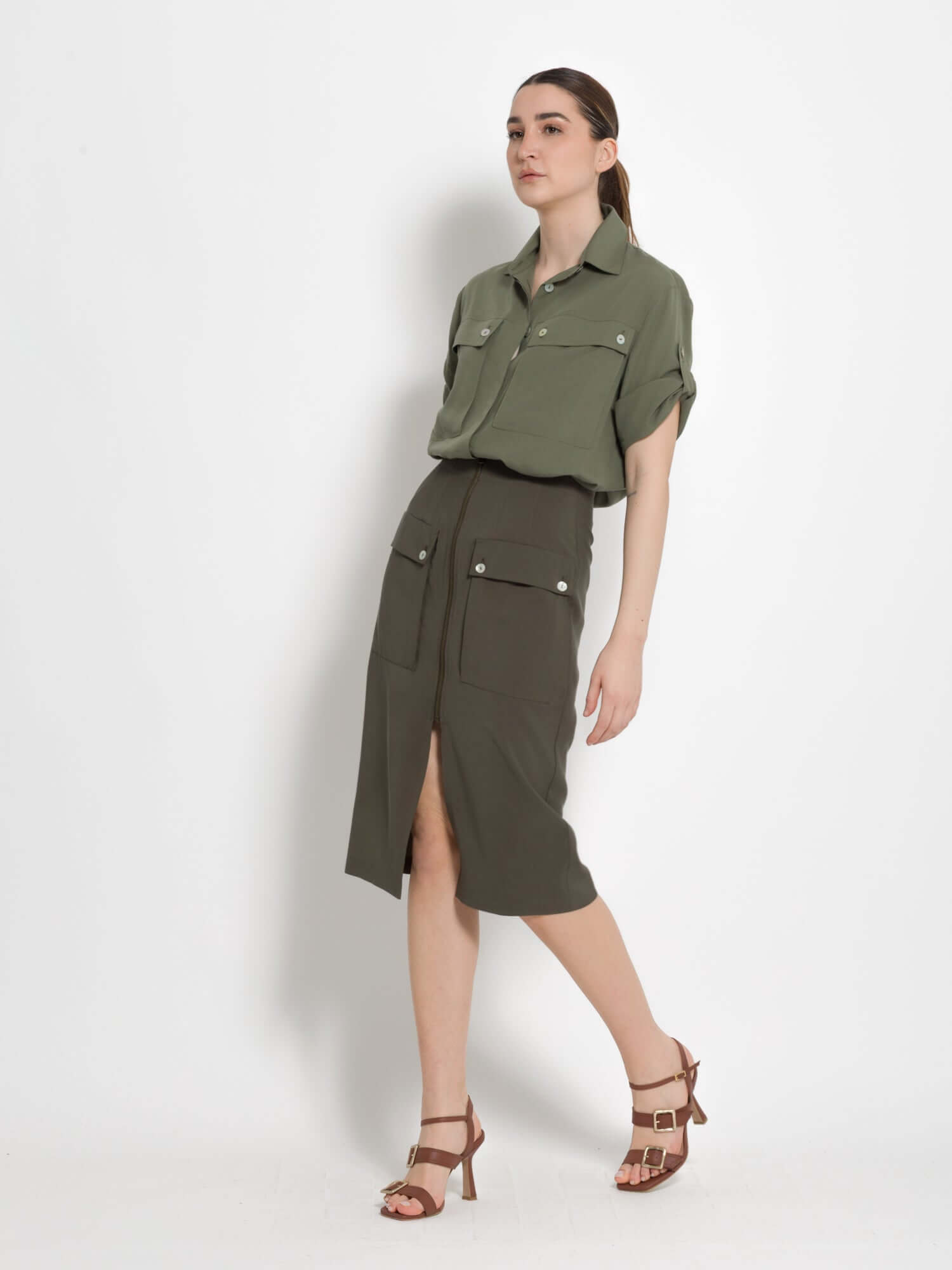 Camicia con tasche in lino - Compagnia Italiana