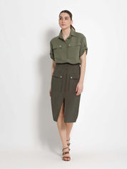Camicia con tasche in lino - Compagnia Italiana