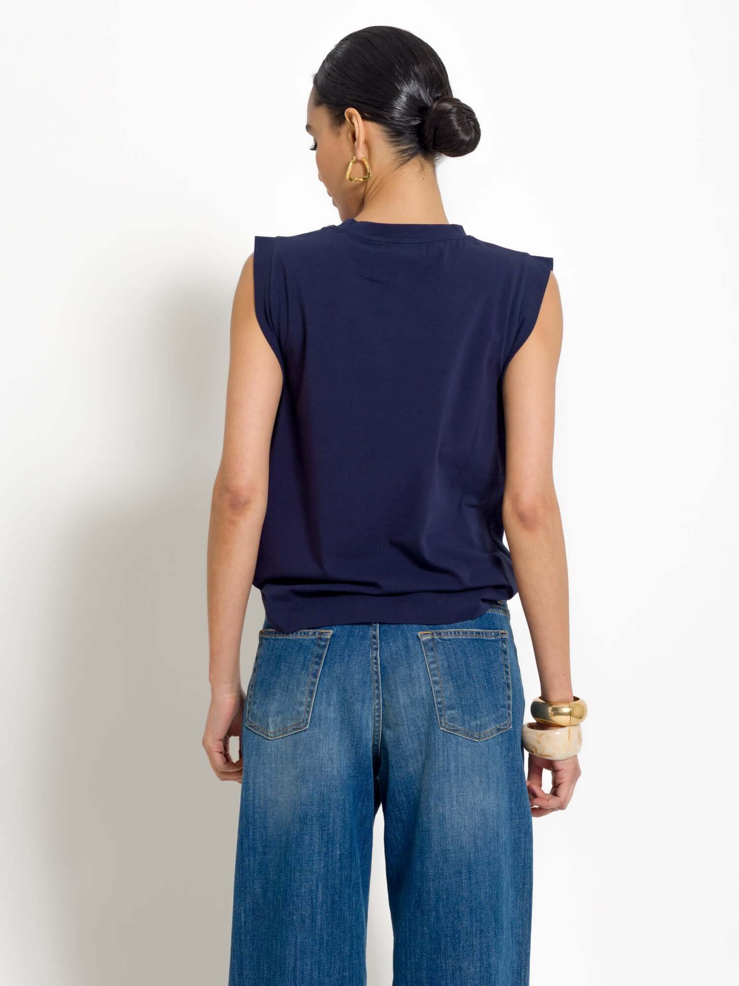 T-shirt fluida mezza manica aletta - Compagnia Italiana