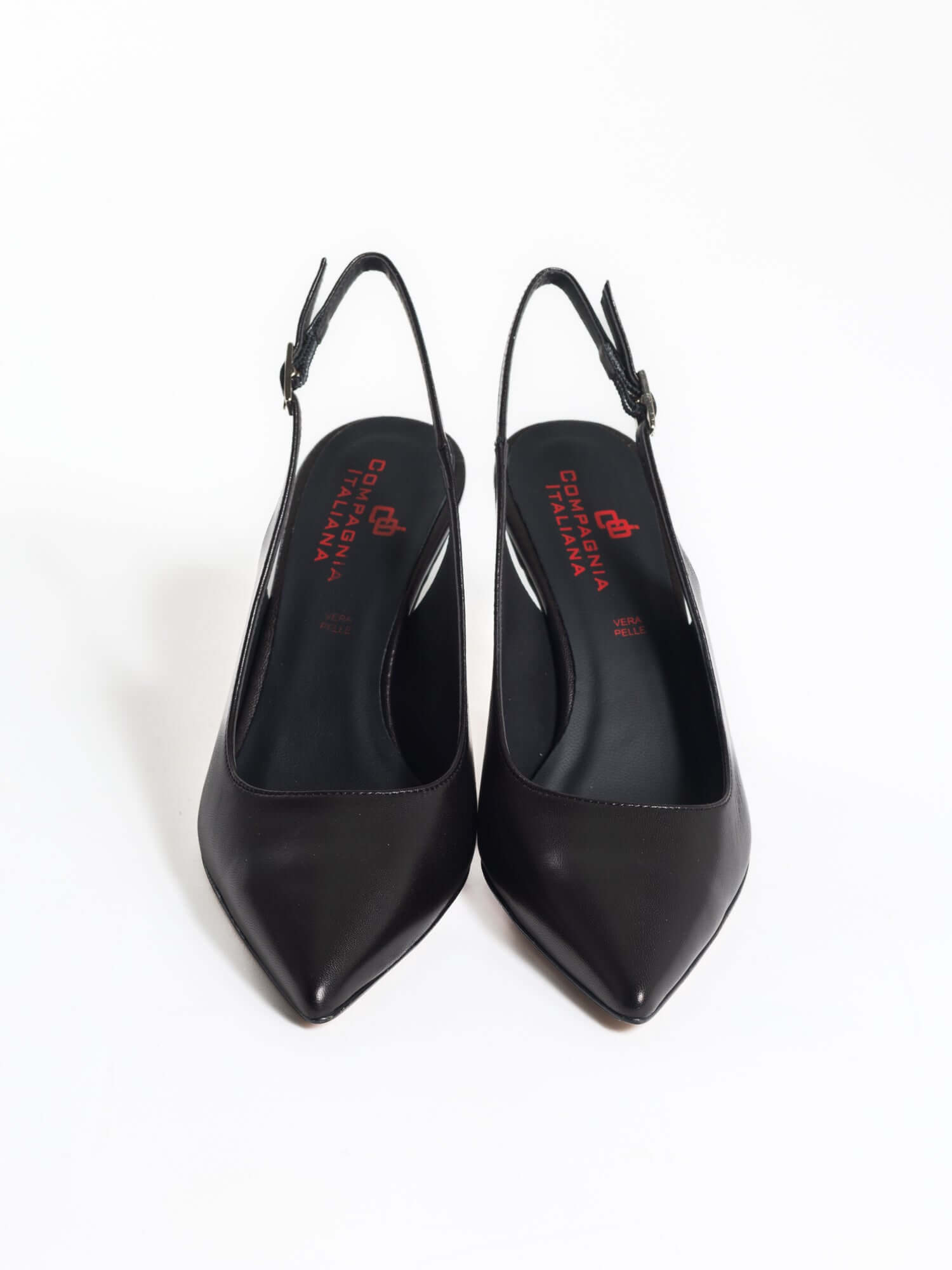 Decollete slingback in pelle - Compagnia Italiana