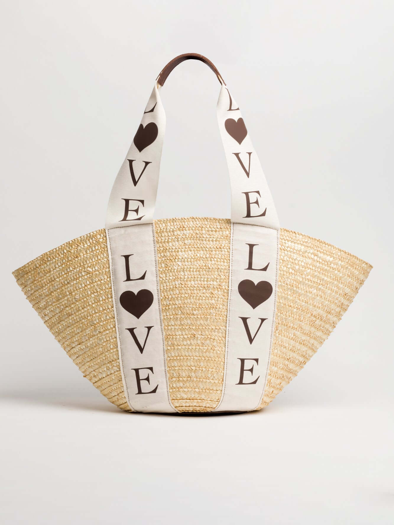 Cesta in paglia LOVE - Compagnia Italiana