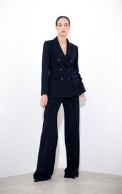 Blazer doppiopetto in tela lana