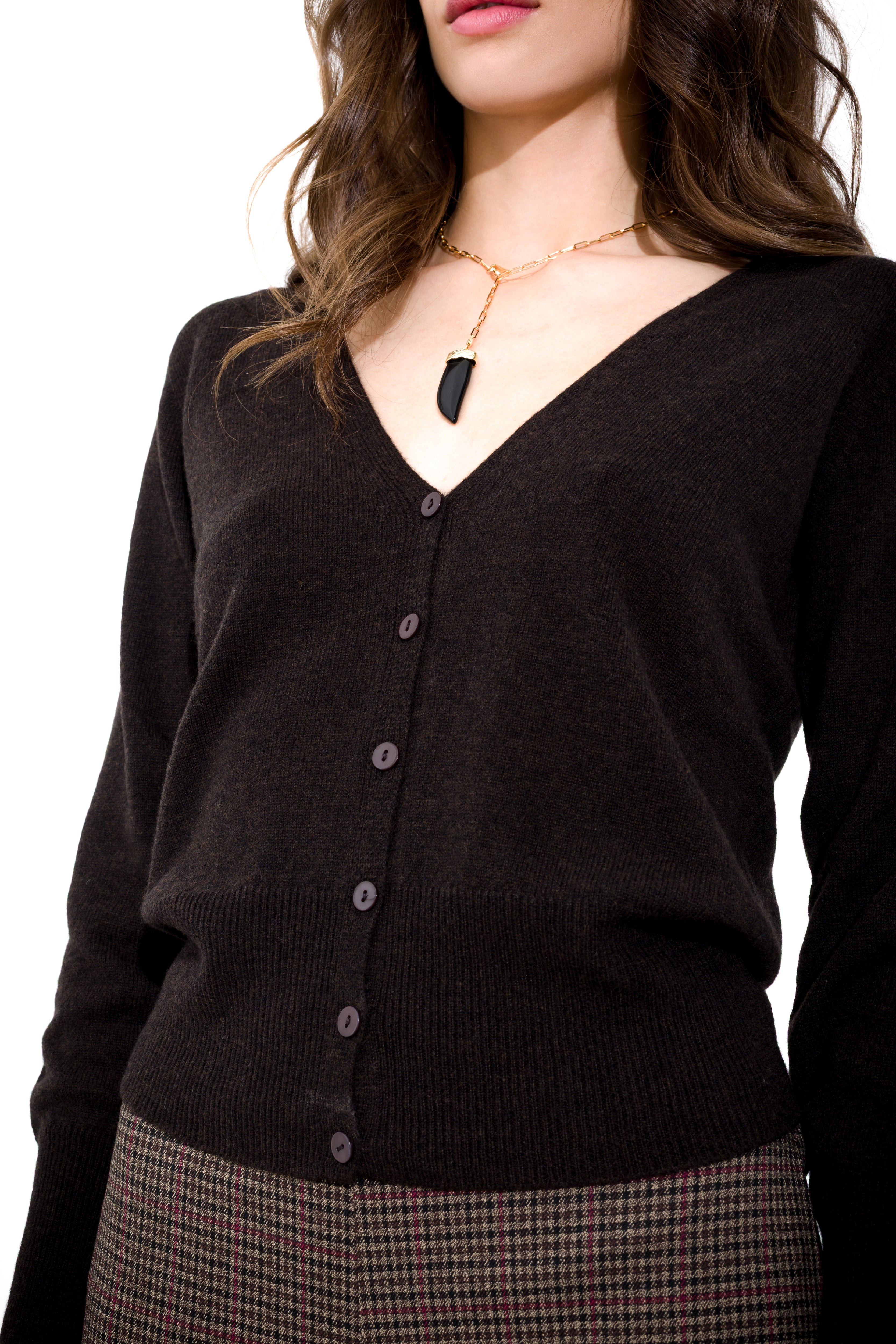Cardigan in maglia lana e cachemire  FRIENDLY SWEATER