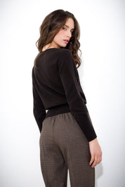 Cardigan in maglia lana e cachemire  FRIENDLY SWEATER