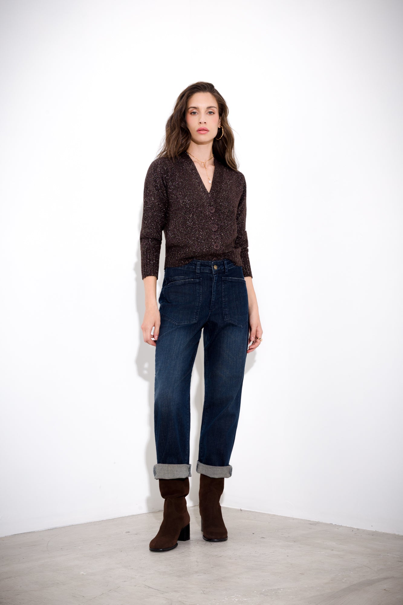 Lurex cardigan