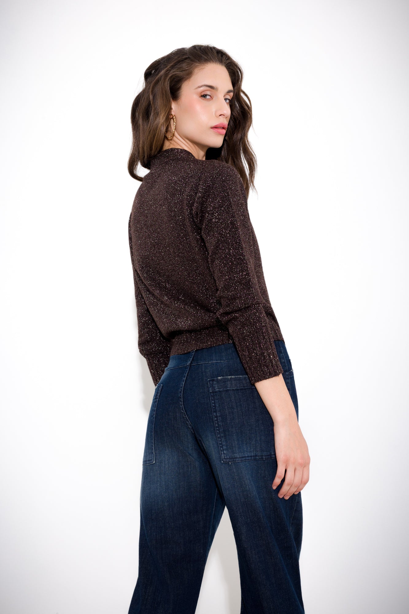 Lurex cardigan