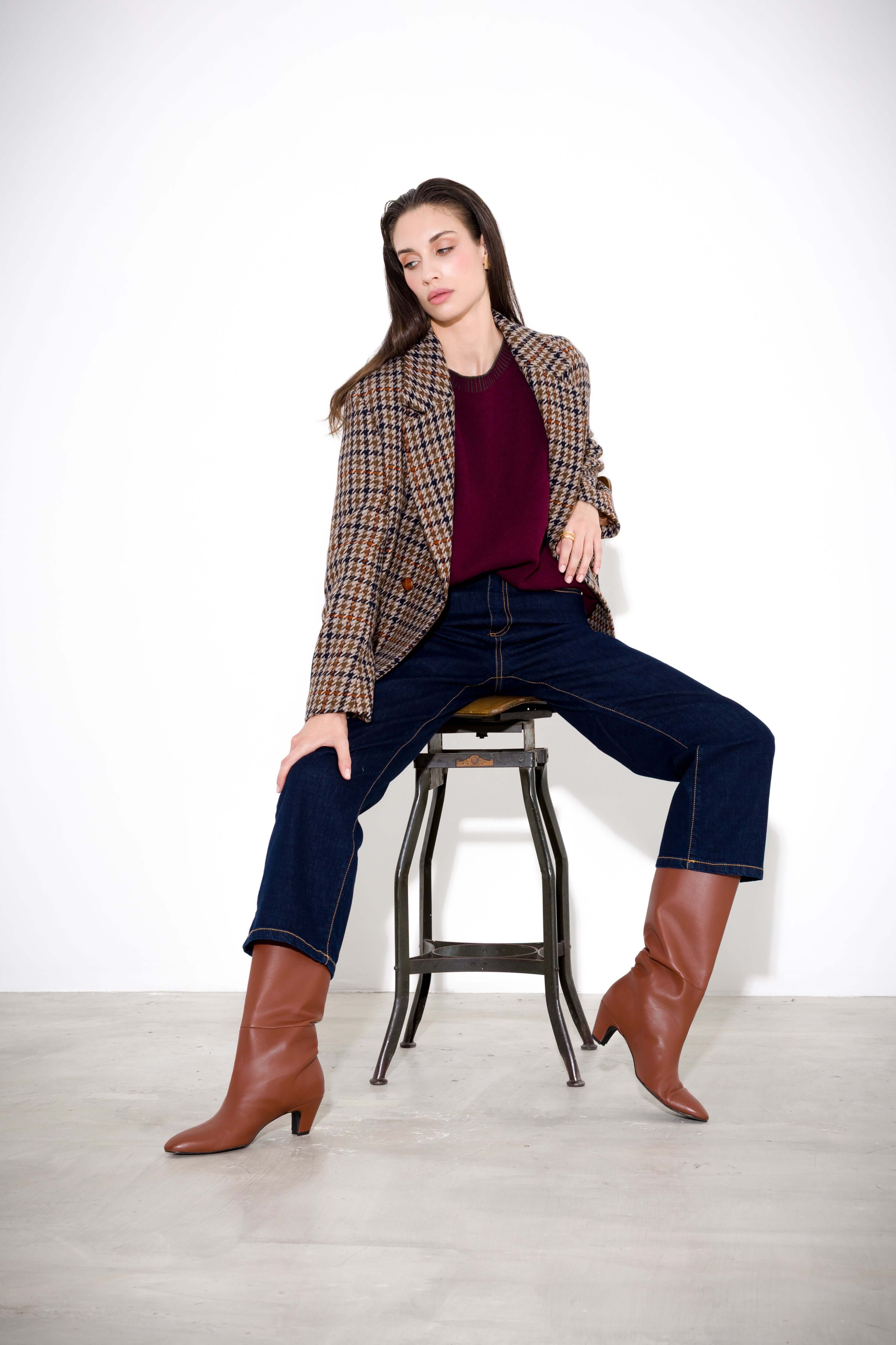 Pantalone in denim wide leg - Compagnia Italiana