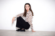Pantalone fluido gamba larga
