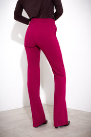 Technical flared trousers