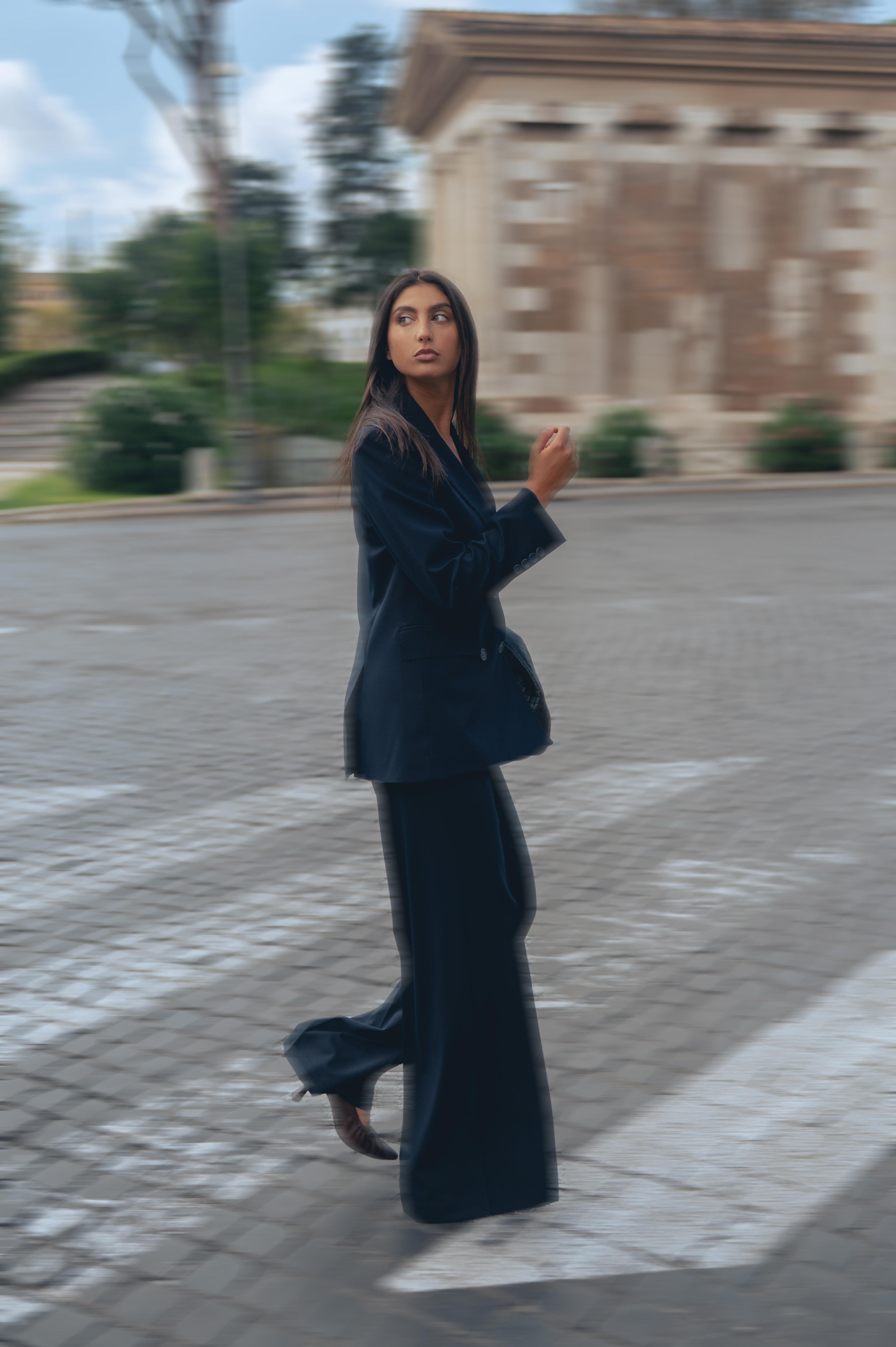 Pantalone il tela lana
