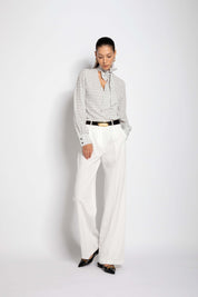 Blusa in georgette con sciarpa - Compagnia Italiana