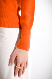 Maglia scollo a V lana cachemire