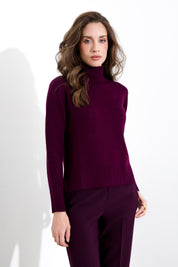 Maglia in pura lana a collo alto FRIENDLY SWEATER
