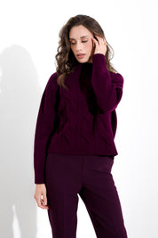 Maglia in pura lana melange a lupetto FRIENDLY SWEATER