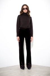 Pantalone flare in velluto