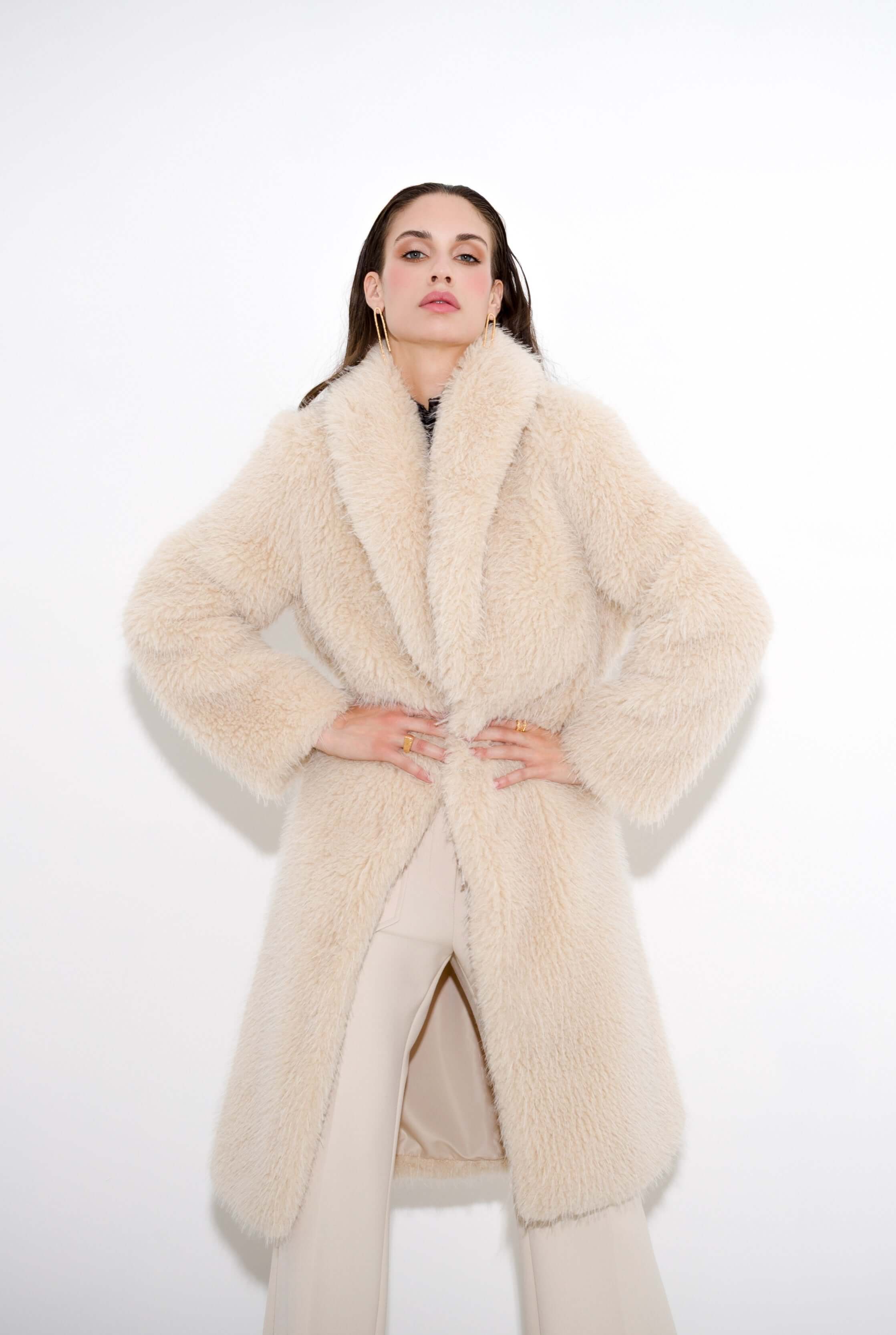 Ecopelliccia lunga alpaca - Compagnia Italiana