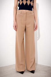 Pantalone a palazzo in fluido diagonale - Compagnia Italiana