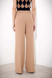 Pantalone a palazzo in fluido diagonale - Compagnia Italiana