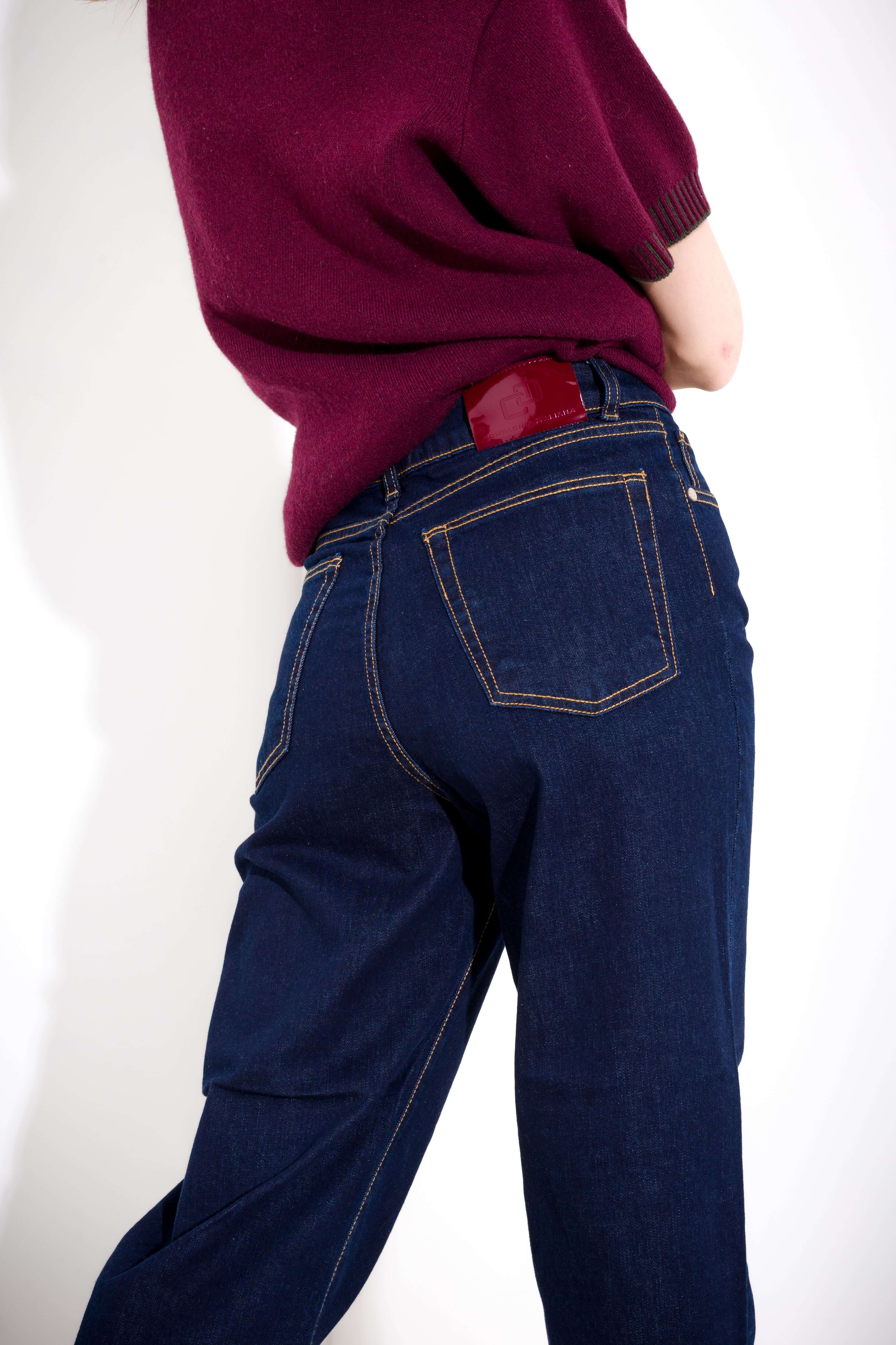 Pantalone in denim wide leg - Compagnia Italiana