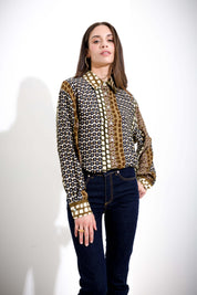 Camicia stampa geometric patch - Compagnia Italiana