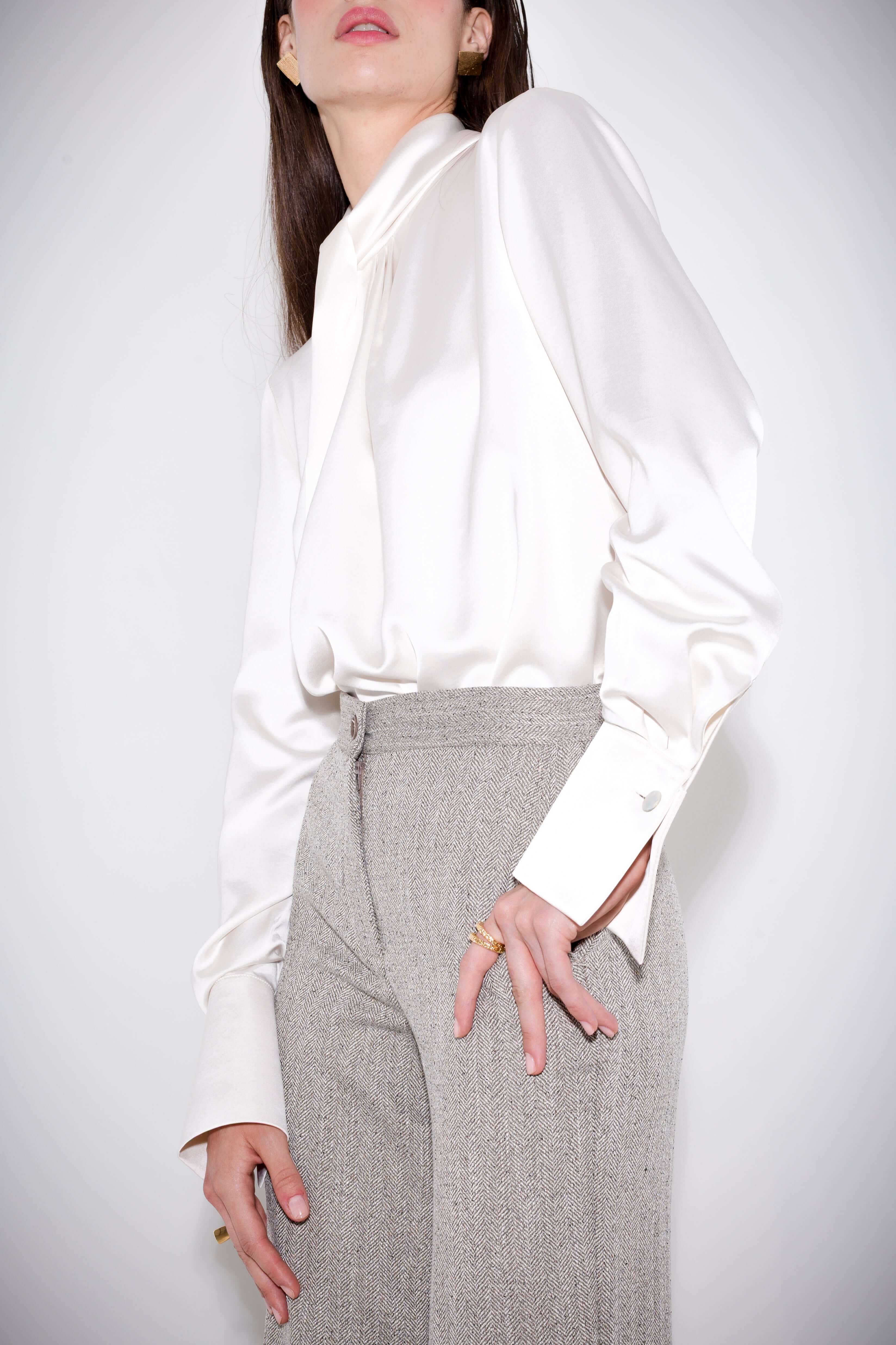 Blusa nodo in raso - Compagnia Italiana