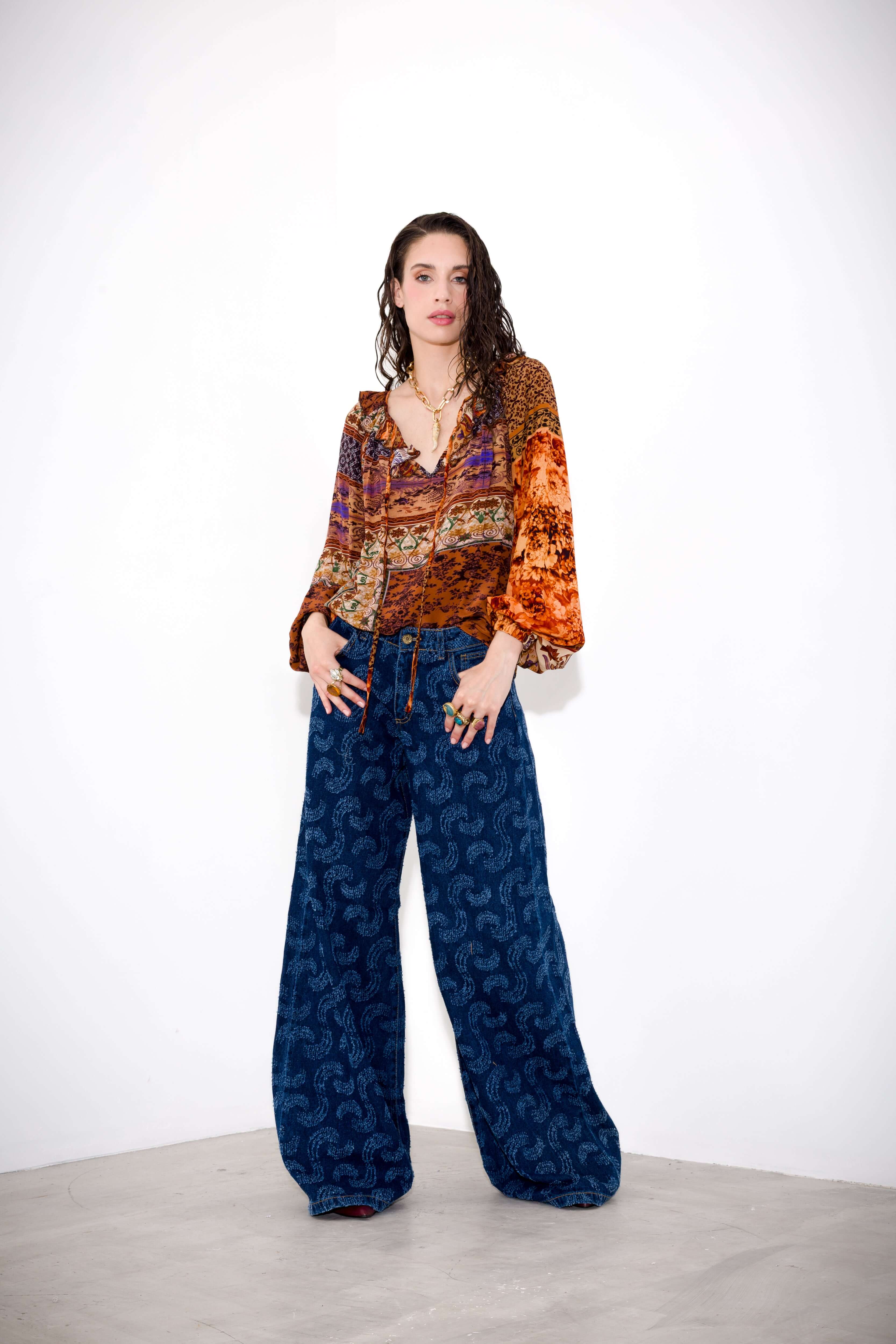 Pantalone denim punzonato - K Kulture - Compagnia Italiana