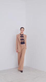 Gilet rombi senza maniche