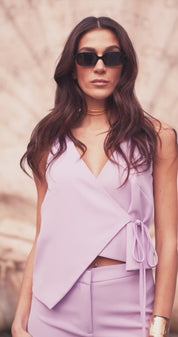 Gilet in cady con chiusura fiocco - Compagnia Italiana