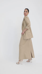 Blazer over in canvas di cotone - Compagnia Italiana