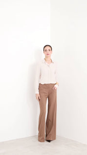 Pantalone in tela lana