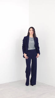 K KULTURE flocked single-breasted jacket