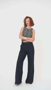 Crop top stampa margherite - Compagnia Italiana