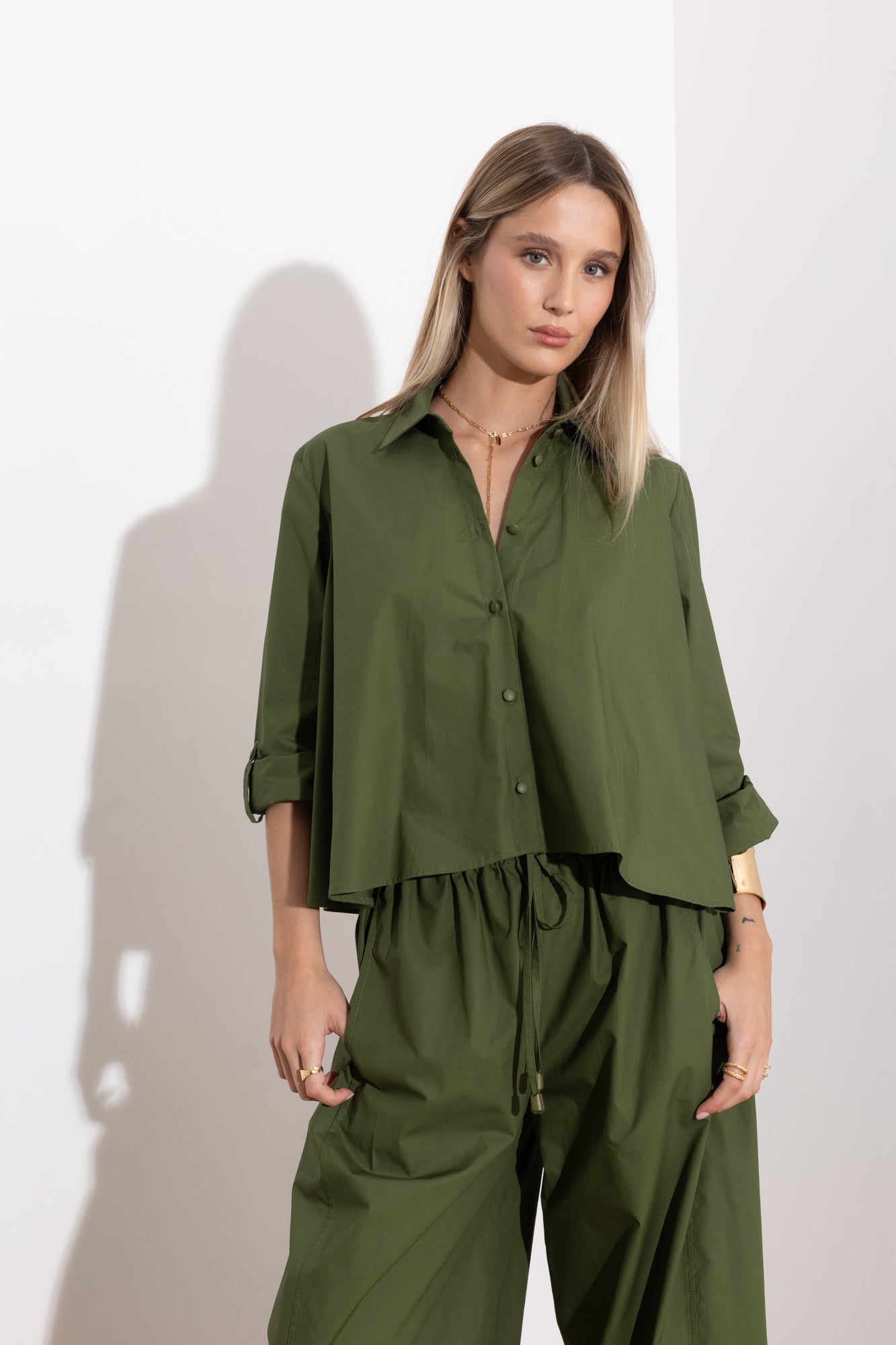 Camicia over in cotone