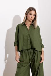 Camicia over in cotone