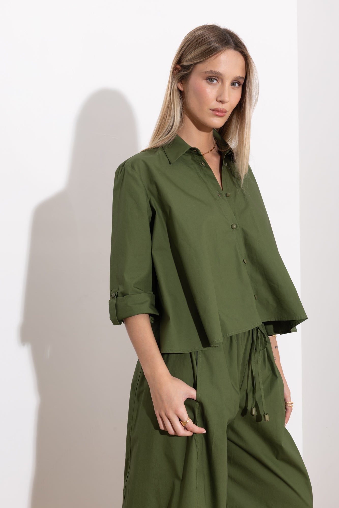 Camicia over in cotone