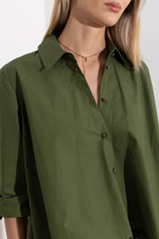 Camicia over in cotone
