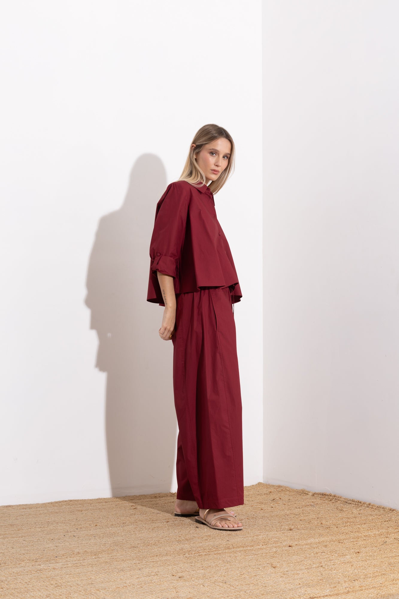 Oversized cotton shirt