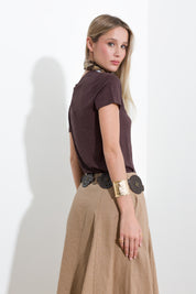 T-shirt in viscosa