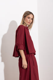 Oversized cotton shirt