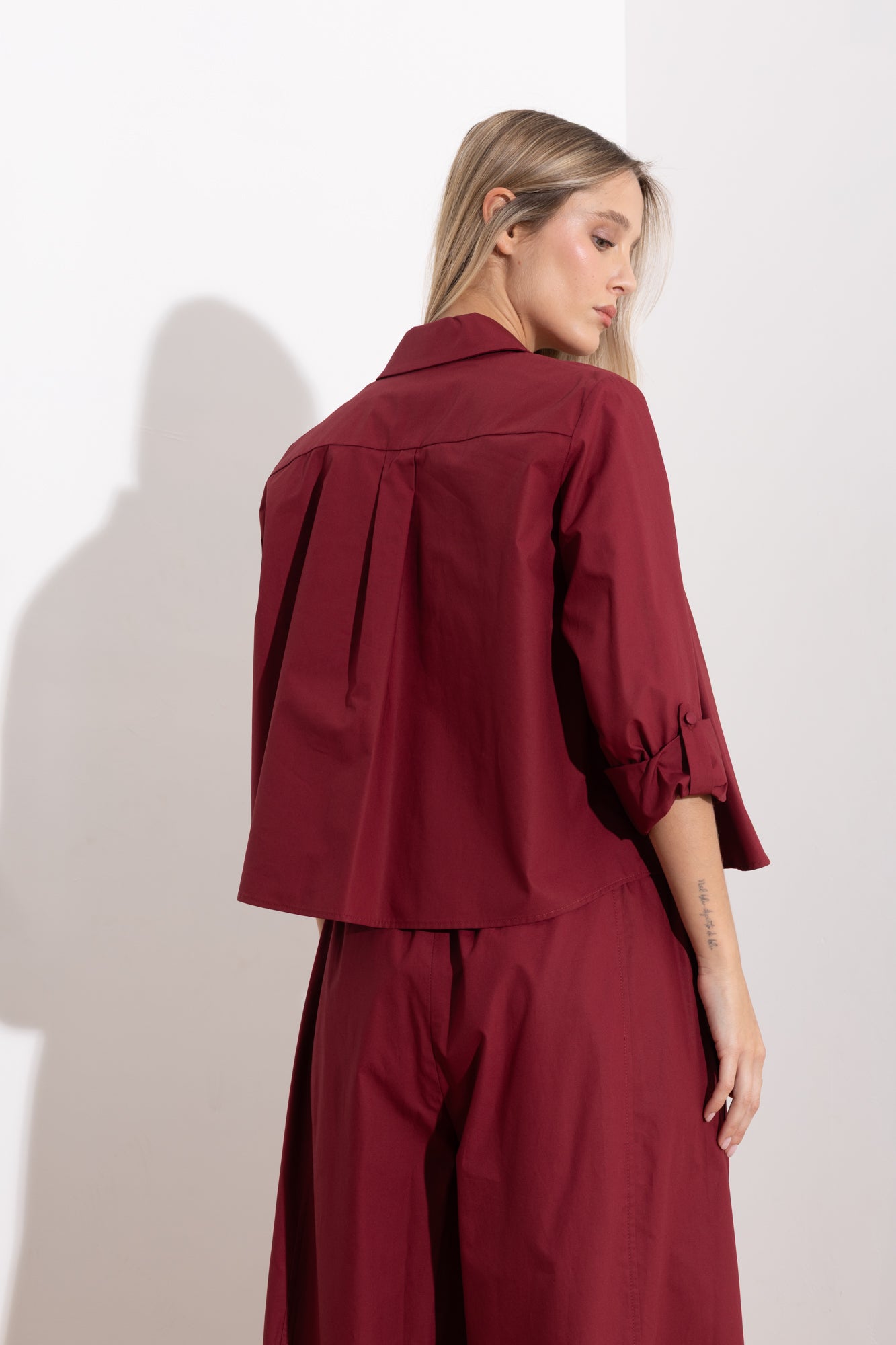 Oversized cotton shirt