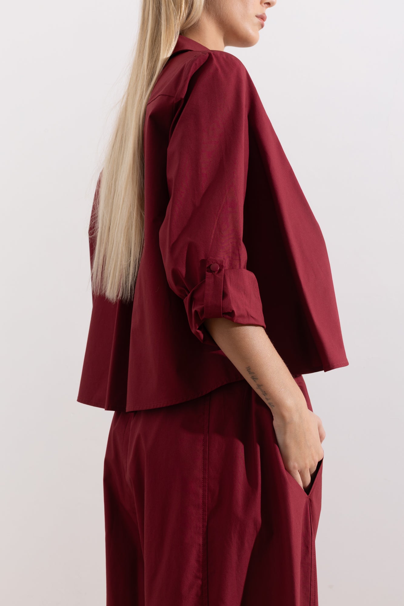 Oversized cotton shirt