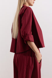 Oversized cotton shirt