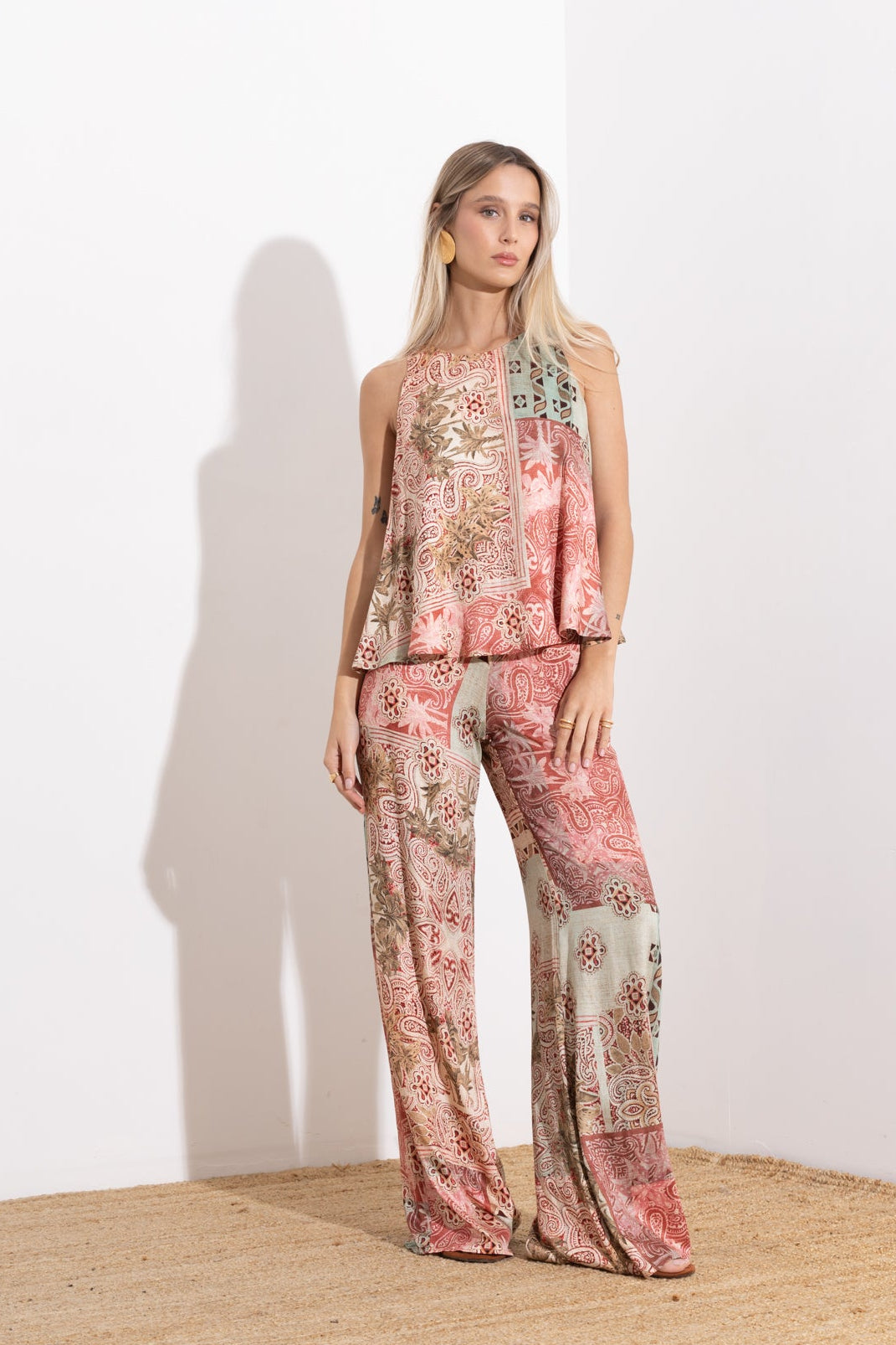Top smanicato stampa patch