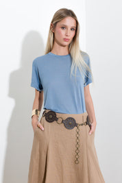 T-shirt in viscosa