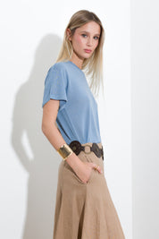 T-shirt in viscosa